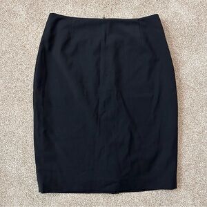 Antonio Melani Black Wool Blend Stretch Pencil Skirt Career Office Size 4
